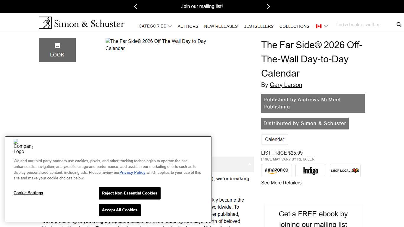 The Far Side® 2026 Off-The-Wall Day-to-Day Calendar - Book Summary & Video | Official Publisher Page | Simon & Schuster Canada